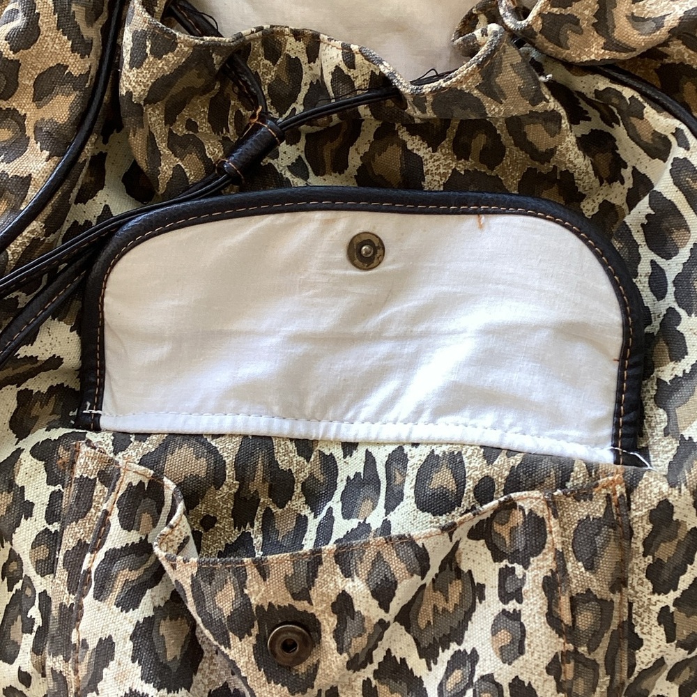 Leopard Print Backpack - Picture 7 of 8